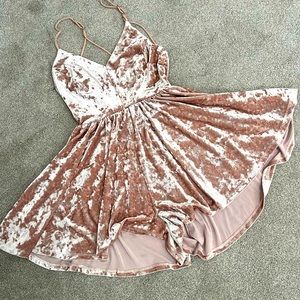 Urban Outfitters crushed velvet romper